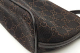 Gucci Gg Monogram Dark Brown Canvas Boat Pochette Eb0526crsa