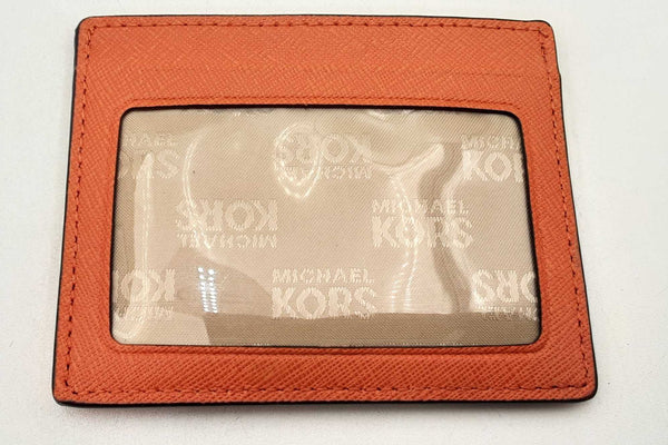 Michael Kors Jet Set Travel Orange Card Case Wallet Eb0924rsa