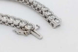 5.98cttw Diamond Tennis Bracelet In 14k White Gold 24.3g 7.25 Inch Eb0926lprxsa