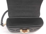 Louis Vuitton Quilted Lambskin Twist Mm Bag In Black Gm0226opzxmia