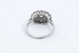 Approx. 0.67ctw Diamond Ring In 18k White Gold 3.9 Grams Size 7.25 Eb1024oixsa