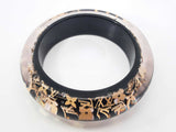 Louis Vuitton Monogram Inclusion Gm Lucite Bangle Bracelet 7 Inch Fw0926lrxdu