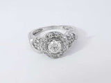 1 Cttw Diamond 14k White Gold Ring 4.5 Grams Size 5.5 Aa0825pxzsa