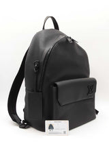 Louis Vuitton Aerogram Takeoff Backpack In Black Grained Leather Fw0726crxdu
