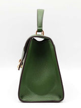 Michael Kors Whitney Medium Satchel In Fern Green Leather Fw0826wrdu