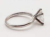 1.5 Carat Princess Cut Lab Grown Diamond 18k Wg 3.6g Ring Size 7 Do0326rxzde