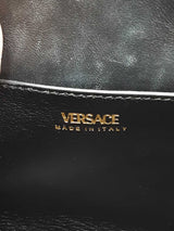 Versace La Medusa Small Top-handle Bag In White Leather Fw0626wrxdu