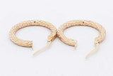 10k Yellow Gold Hoop Earrings 1.7 Grams Eb0626crsa