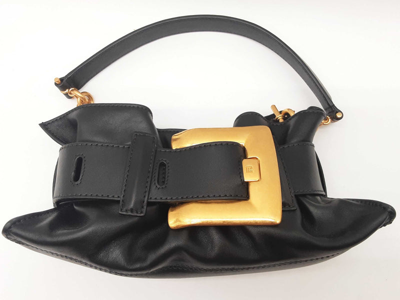 Balmain Mini Anthem Black Leather Handbag Do0725cxzde