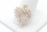 1.1cttw Diamond Pendant In 14k Yellow Gold 2.3 Grams Eb0926orxsa
