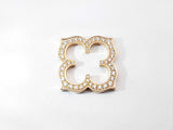 Cartier Diamond & 18k Yellow Gold Gothic Clover Quatrefoil Pendant 6.1 Grams Fw0726czxdu