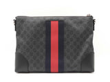 Gucci Web Stripe Messenger Bag In Gg Supreme Coated Canvas Fw0926pzxdu