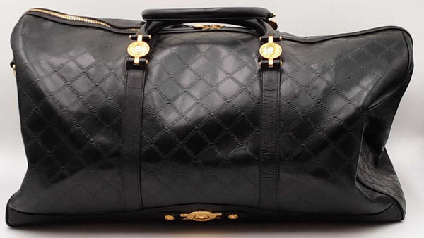 Versace Sunburst Black Duffle Bag Sd0925rzxdu