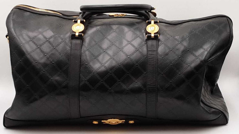 Versace Sunburst Black Duffle Bag Sd0925rzxdu