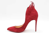 Christian Louboutin Victorina Red Suede Heels Size Eu 35.5 Eb1224lxzdu