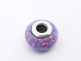Pandora .925 Silver 2.4g Opalescent Murano Glass Charm Lh1025lrde