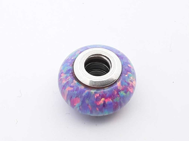 Pandora .925 Silver 2.4g Opalescent Murano Glass Charm Lh1025lrde