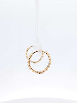18k Yellow Gold Bubble Hoop Earrings 2.3 Grams Fw0726lirdu