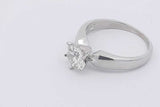 0.75ctw Diamond Solitaire Ring In Platinum 4.9 Grams Size 5 Eb0326sxzsa