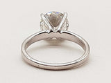 3.05 Carat Round Lab Grown Diamond 10k White Gold 4.1g Ring Size 7 Do1125rxzde