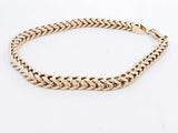 10k Yellow Gold 9.4 Grams Foxtail Bracelet 8 In Aa0926irzsa