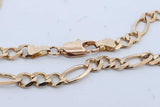 14k Yellow Gold Figaro Chain Necklace 11.3 Grams 18.5 Inch Eb0926erxde
