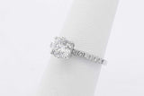 1.0ctw Center Round Diamond Ring 10k White Gold 1.7 Grams Size 5.5 Eb0425loirsa