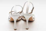 Bottega Veneta Stretch White Leather Strappy Sandals Size 35.5 Eb0525lrxsa
