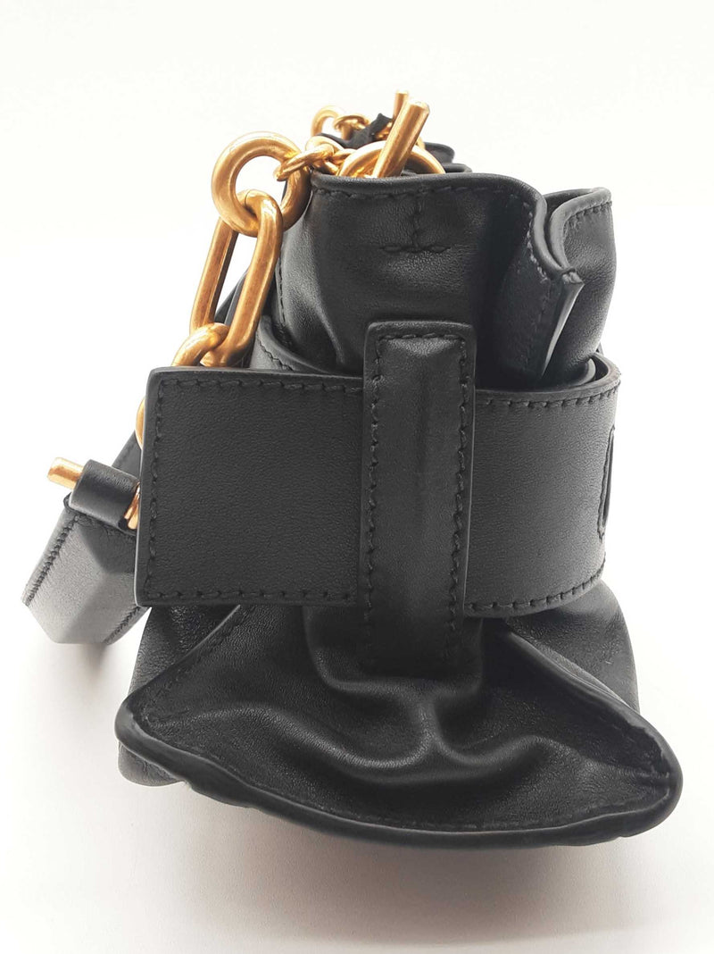 Balmain Mini Anthem Black Leather Handbag Do0725cxzde