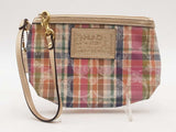 Coach Poppy Plaid Wristlet Aa0725pzsa