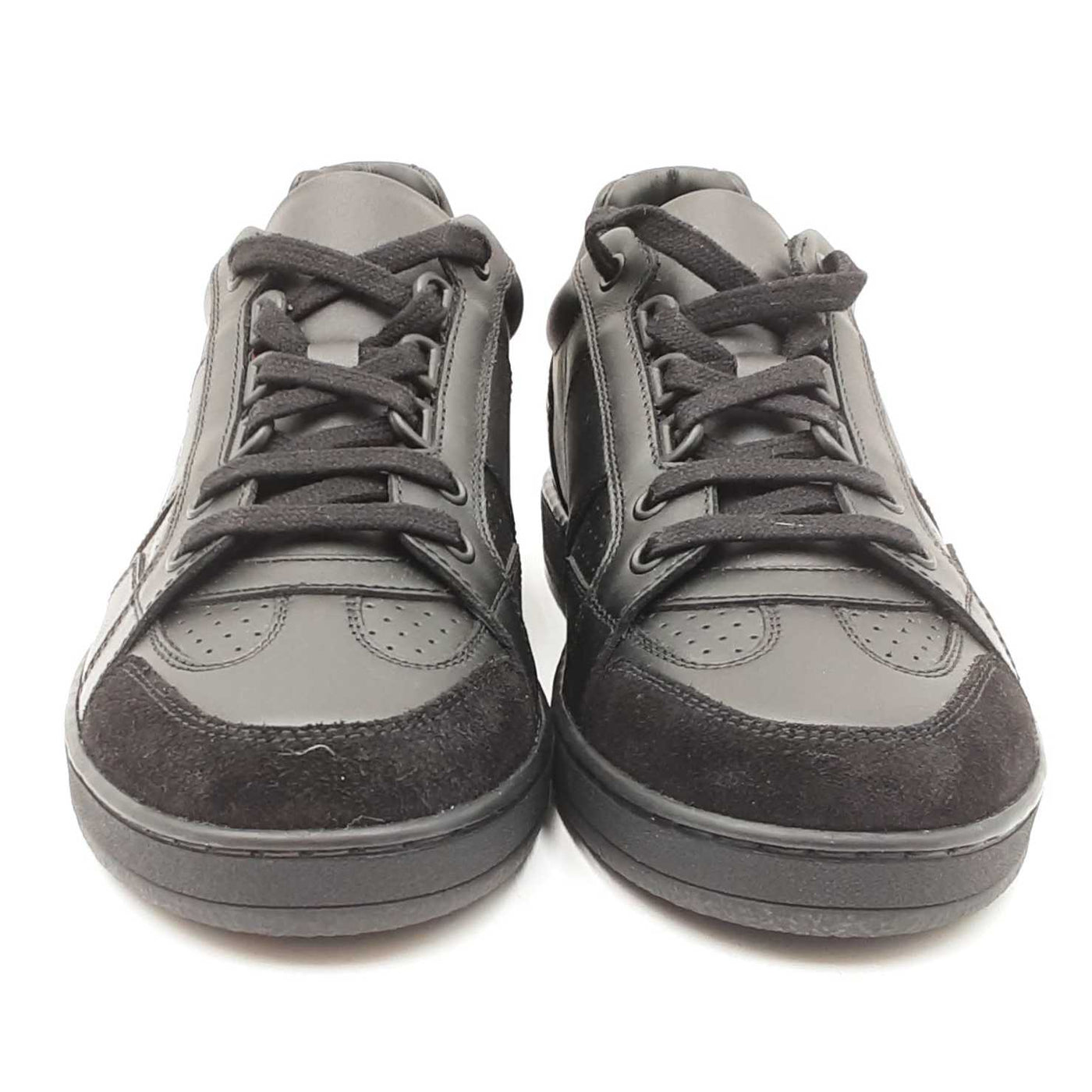 Christian Dior Cd Logo Lace Up Black Suede Sneakers Size 6.5