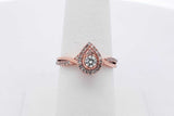 0.2cttw Diamond Ring In 10k Rose Gold 2.1 Grams Size 7 Eb0826lorsa
