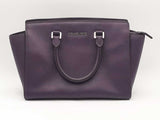 Michael Kors Selma Purple Saffiano Leather Satchel Sd1025wzsa