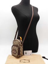 Gucci Supreme Neo Mini Crossbody Bag Beige Aa0226przsa