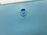 Burberry Lola Cool Sky Blue Quilted Leather Crossbody Clutch Do1224lxzde