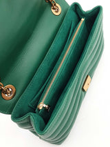 Louis Vuitton New Wave Chain Bag In Emerald Green Leather Fw0825lorxdu