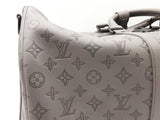Louis Vuitton Monogram Shadow Keepall Bandoulière 50 In Anthracite Gray Leather Fw0826lzxzdu