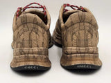 Gucci Run Beige Ebony Mongram Shoes Size 11 Aa1125lrzsa