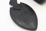 Alaia Black Croc Embossed Leather Clutch Eb0226oxzsa