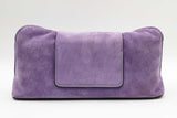 Versace Vivian Purple Suede Clutch Eb0726wrxsa
