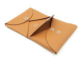 Hermes Calvi Duo Card Case In Gold Epsom Leather Fw0526wzxdu