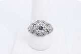 Approx. 2.23ctw Diamond Ring In Platinum 6.8 Grams Size 9 Eb1224wxxzsa