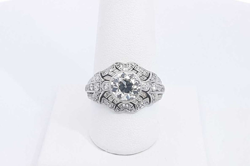 Approx. 2.23ctw Diamond Ring In Platinum 6.8 Grams Size 9 Eb1224wxxzsa