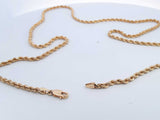 10k Yellow Gold 16.5 Grams Rope Chain 24 In Aa0625przsa