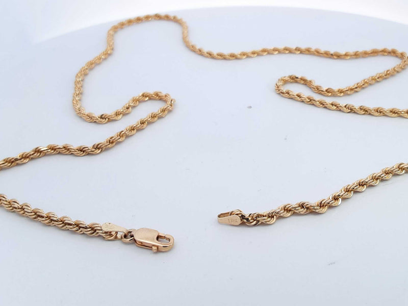 10k Yellow Gold 16.5 Grams Rope Chain 24 In Aa0625przsa