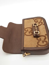 Gucci Horsebit 1955 Jumbo Gg Monogram Canvas Crossbody Bag Eb0926oxzde