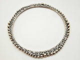 Sterling Silver 19.75g Aztec Style Beaded Bangle Bracelet Lhoxde 144010022876