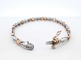 1.10 Cttw Diamond & 10k Two-tone Gold Bracelet 10.8 Grams 7 Inch Fw0624irxdu