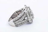 Approx. 6.11ctw Diamond Ring In 10k White Gold 9.6 Grams Size 8 Eb0824sxzsa