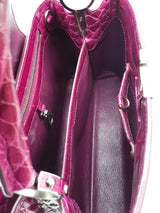 Louis Vuitton Cappucine Fuchsia Crocodile Leather Top Handle Bag Eb0626rxxzde